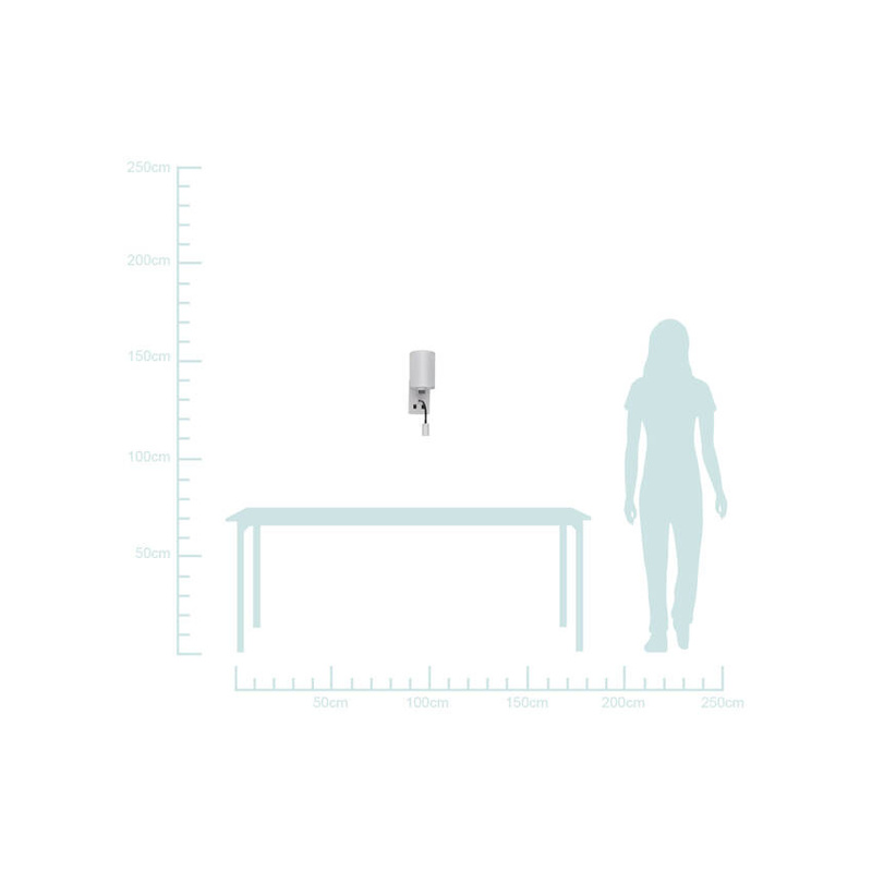 Biały kinkiet ścienny z lampką do czytania LED do sypialni MAGNUM metal