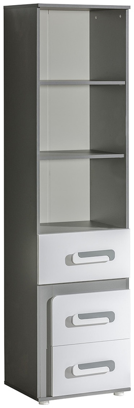 Młodzieżowy regał na książki z szufladami MALE