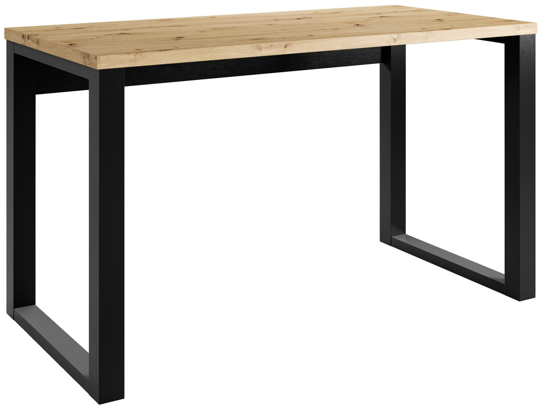 Biurko loftowe 130x64 cm z metalowymi nogami CRAFTON