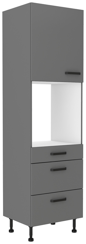 Szafka kuchenna pod zabudowę piekarnika trzy szuflady 60 cm NEPO