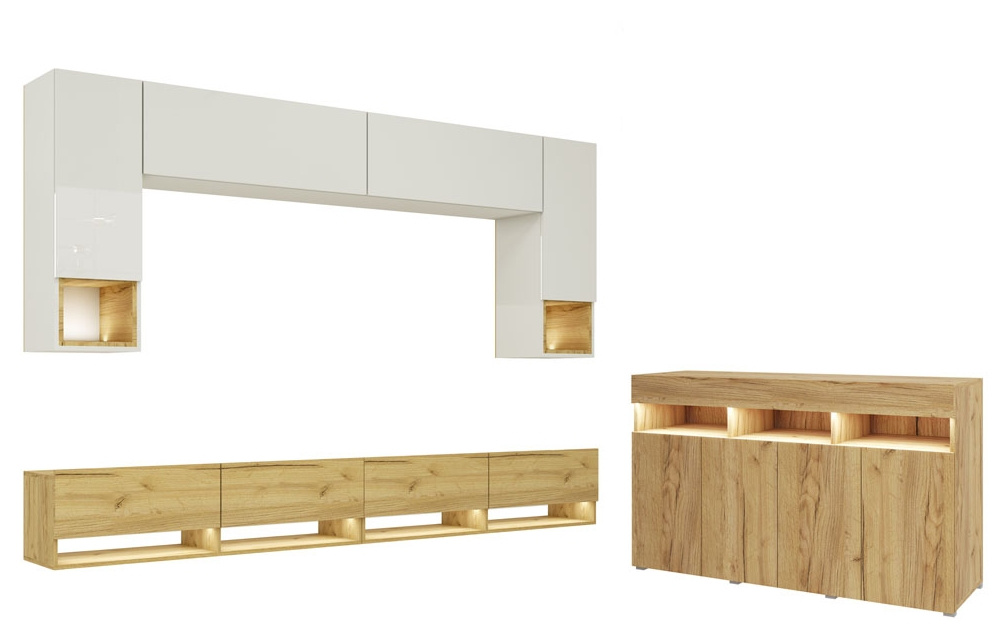 Meblościanka z komodą PREMIUM