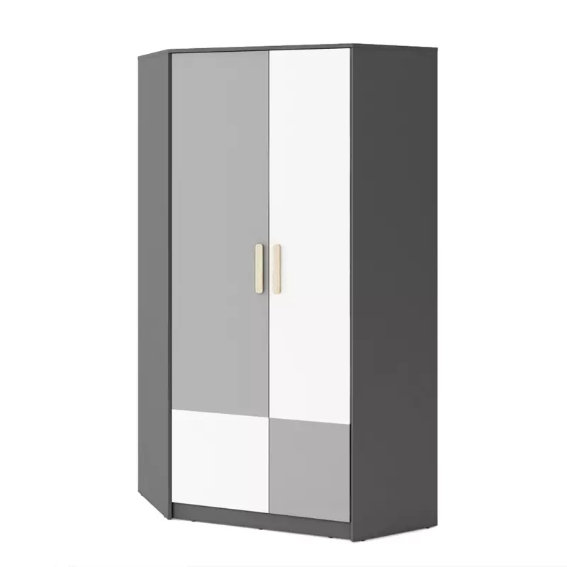 Młodzieżowa szafa narożna z półkami 95 cm POK