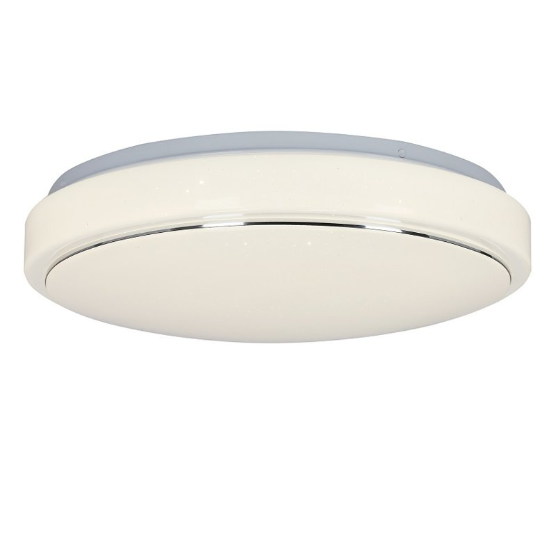 Biały plafon LED 24W do łazienki i przedpokoju JASPER akryl 38 cm