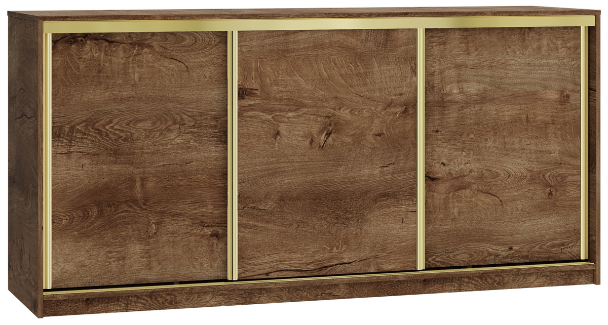 Komoda przesuwna do sypialni z szufladami 200 cm GOLD