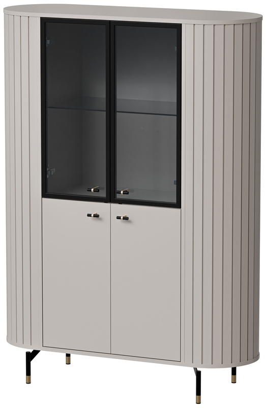 Nowoczesna witryna do salonu 112 cm ZELDA cashmere