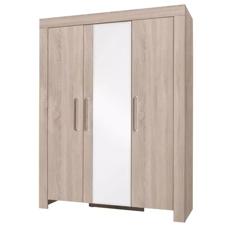 Szafa trzydrzwiowa uchylna z lustrem 150 cm meble systemowe KING