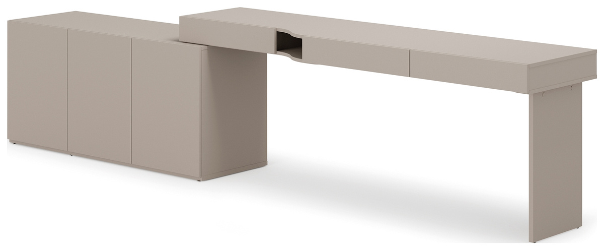 Biurko lewe z komodą WOOW zestaw do pokoju młodzieżowego