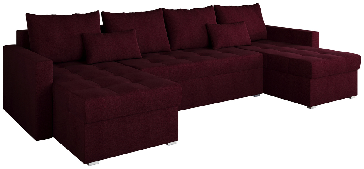 Duży narożnik z funkcją spania i pojemnikiem do salonu HOT U