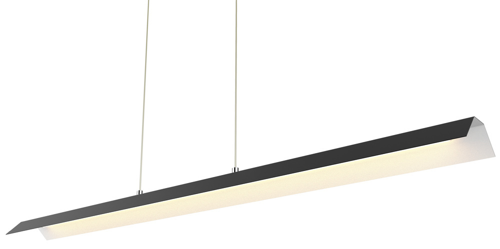 Czarna lampa wisząca LED do salonu APETI KALAMOS regulowana