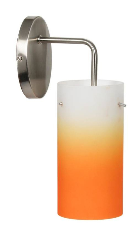 Kinkiet ścienny z jednym punktem światła do salonu VITO nikiel mat