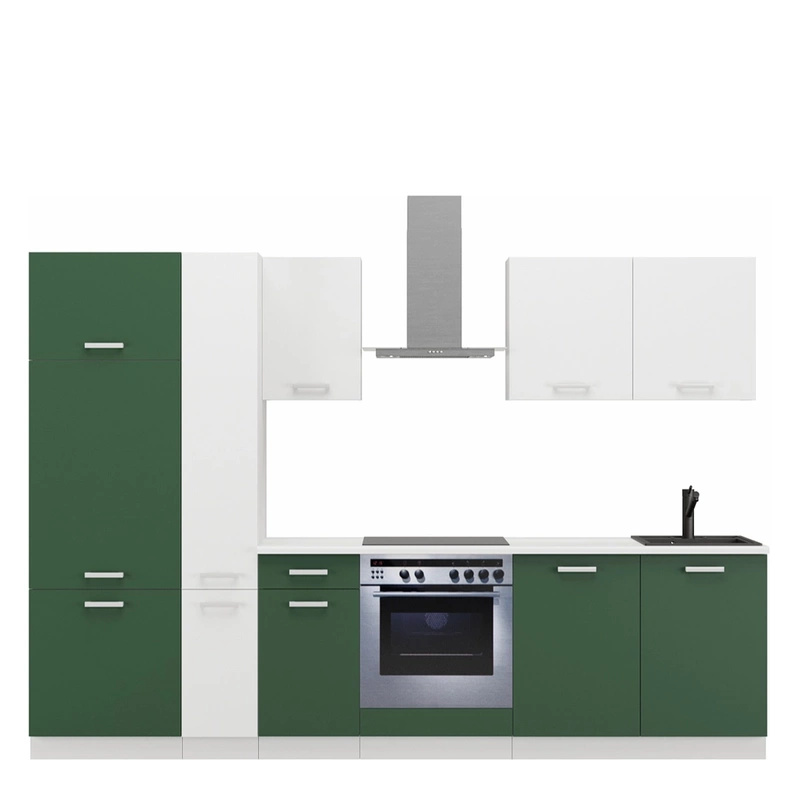 Nowoczesne meble kuchenne z blatem TONY 290 cm