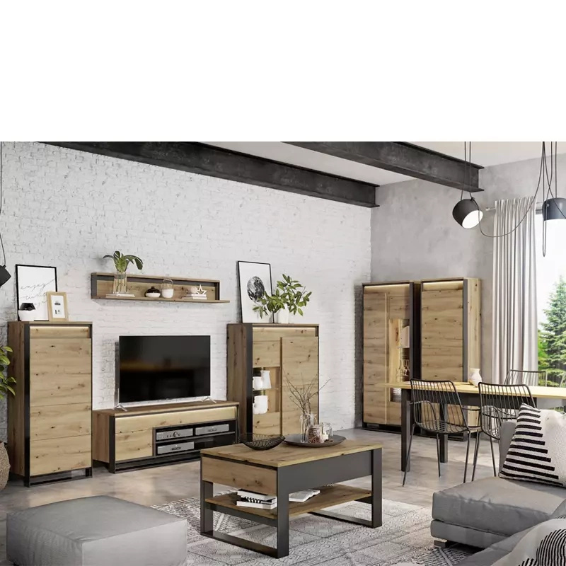 Zestaw mebli do salonu QUANT dąb artisan loft
