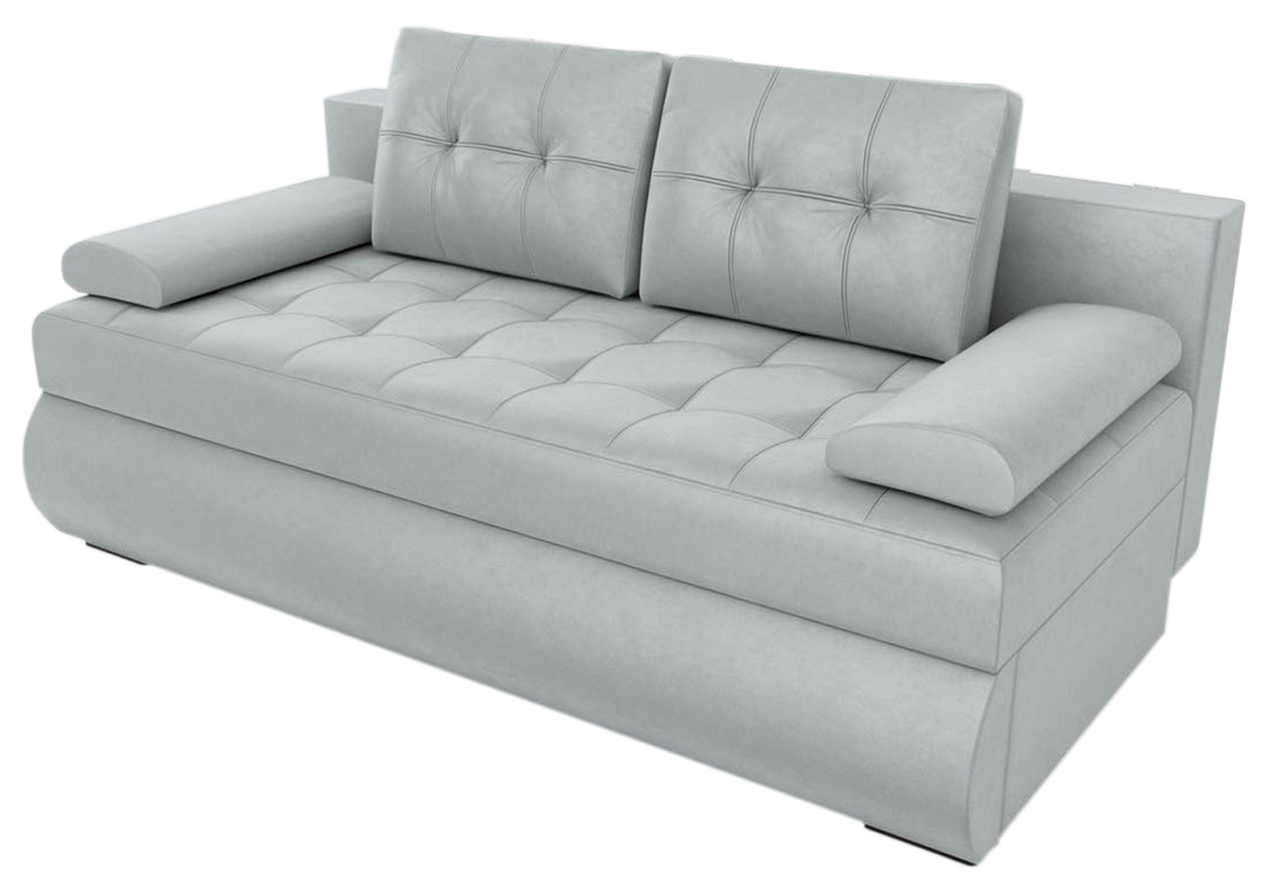 Szara kanapa z funkcją spania na sprężynach GANDIA