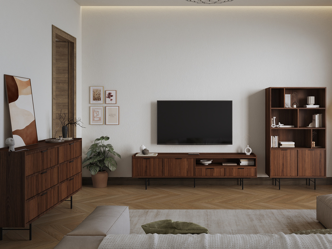 Zestaw mebli do salonu ELVIO orzech warmia