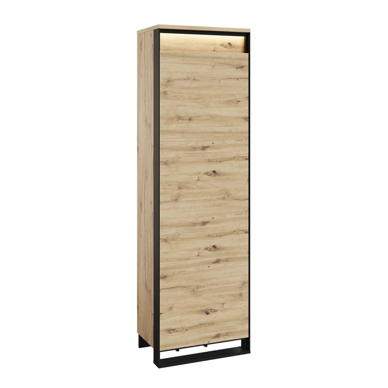 Szafa jednodrzwiowa do przedpokoju półka drążek QUANT 60 cm