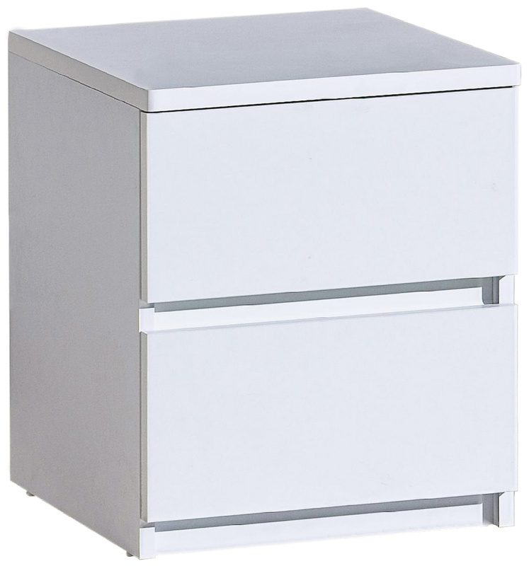 Biała młodzieżowa szafka nocna 40 cm ANETT