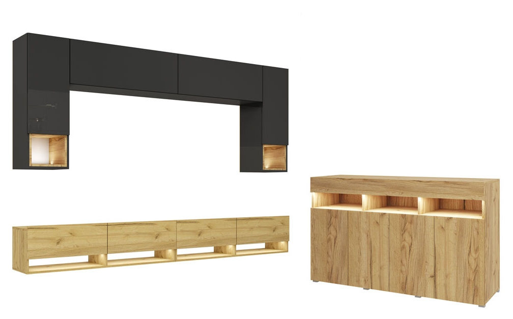 Meblościanka z komodą PREMIUM