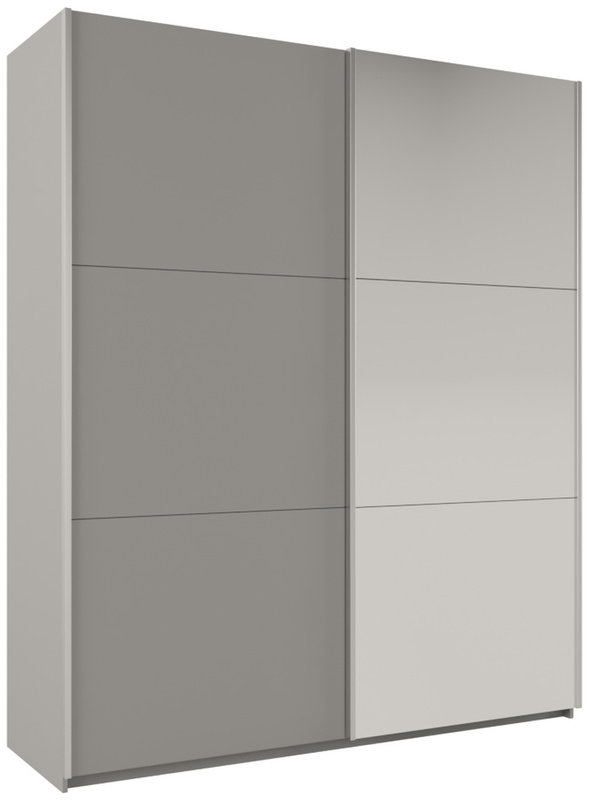 Nowoczesna wysoka szafa przesuwna z lustrem 200 cm RUBIN