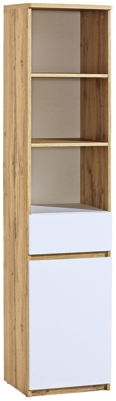 Młodzieżowy regał na książki z szufladą 45 cm ANETT