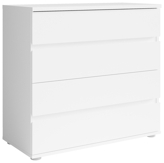 Komoda do sypialni 91 cm z szufladami FLORIS biała