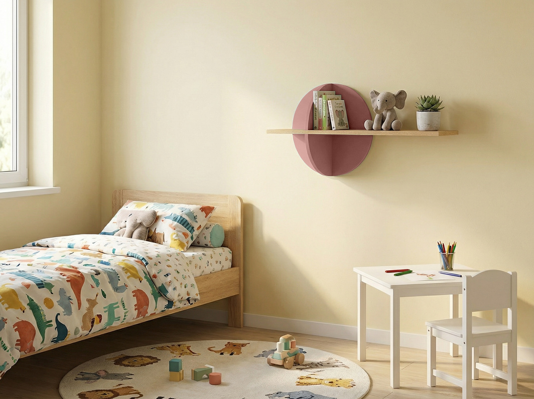 Półka wisząca na książki 80 cm do pokoju dziecięcego LOLLIE