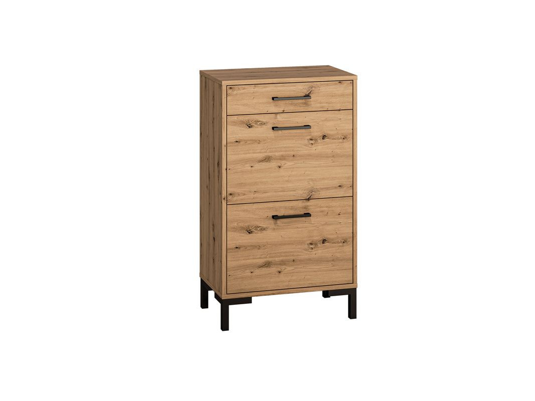 Szafka na buty do przedpokoju NEVIO dąb artisan