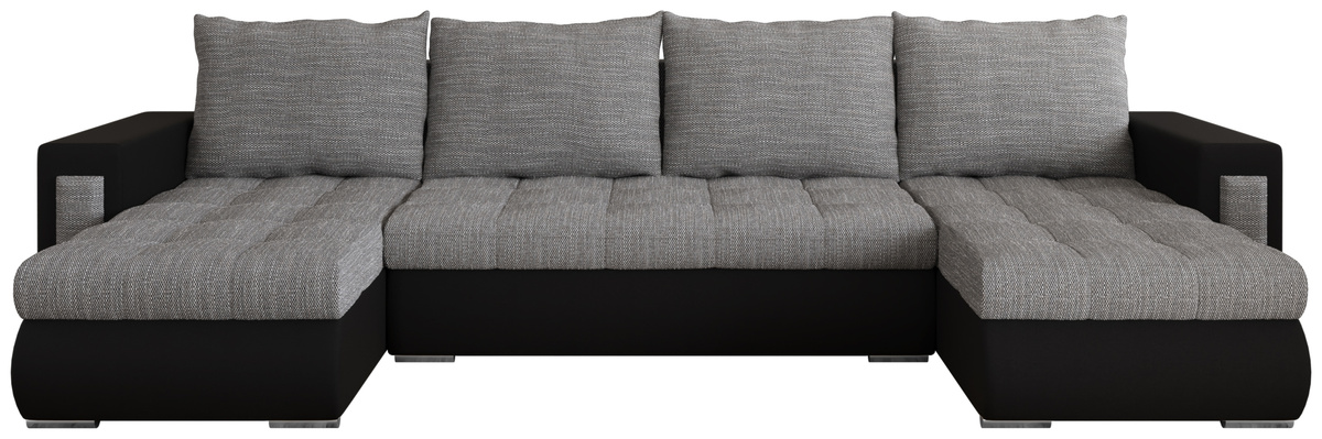 Rozkładany narożnik do salonu U z funkcją spania MERLIN