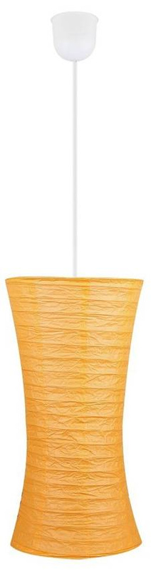 Pomarańczowa lampa wisząca regulowana do salonu Tai papierowa 1 płomienna