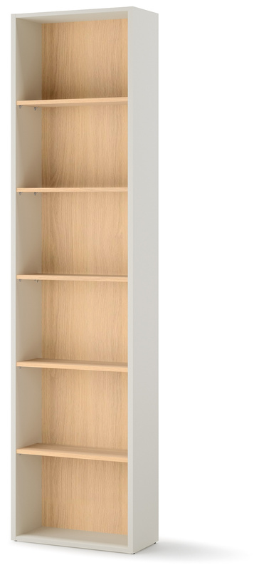 Regał na książki 55 cm nowoczesny WOOW beżowy