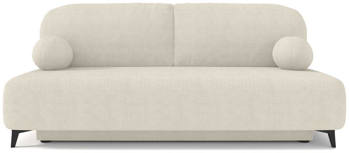 Trzyosobowa kanapa rozkładana do salonu z pojemnikiem SILVIO biała