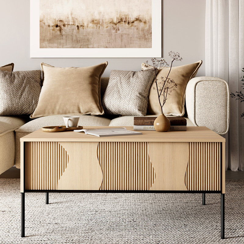 Stolik kawowy do salonu 100 cm FLOW dąb Vincenza