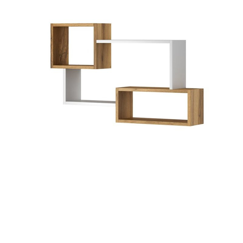 Półka wisząca dąb wotan biały TROIS 05