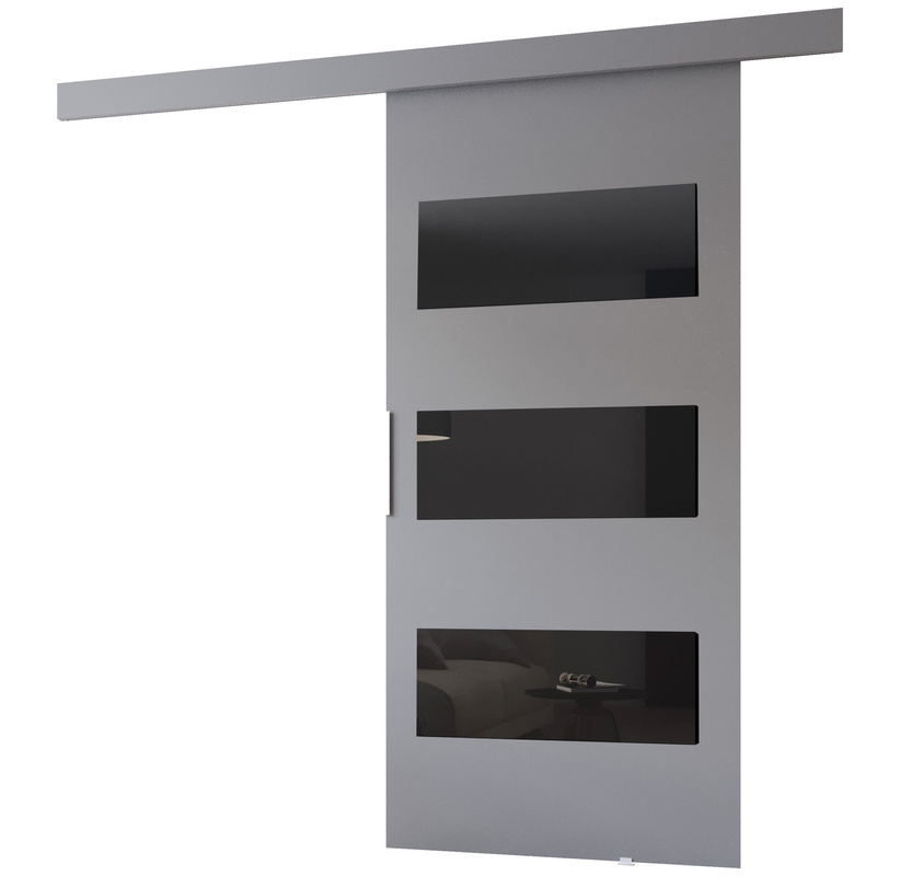 Drzwi przesuwne szare 90 ALEX