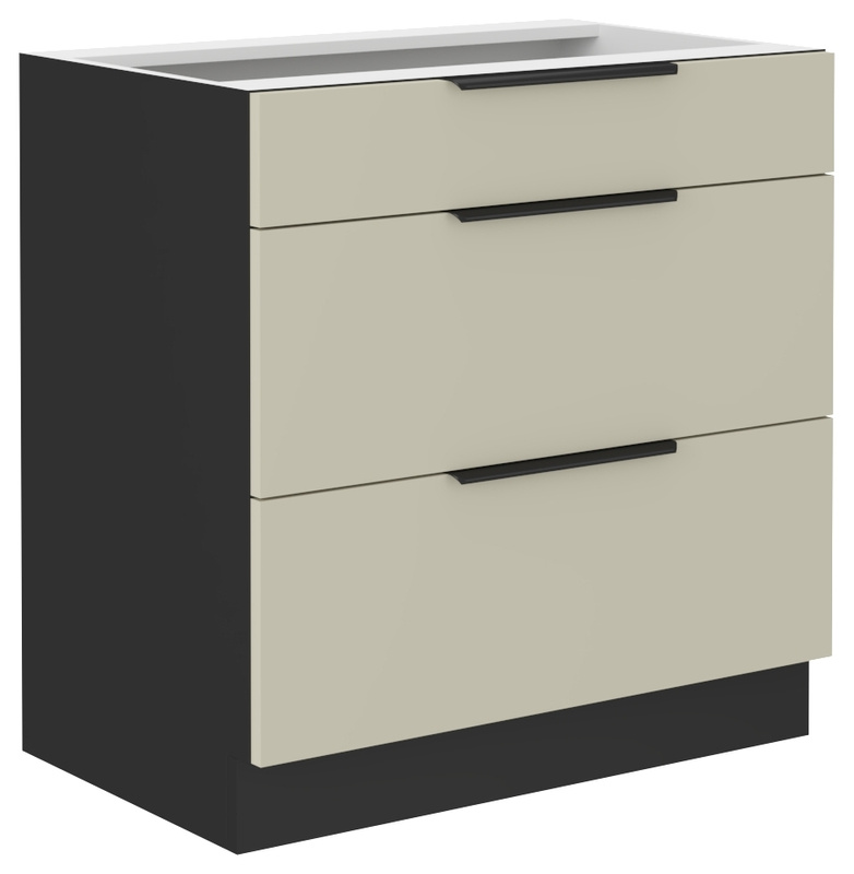 Szafka kuchenna z szufladami 80 cm ANES kaszmir