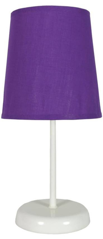 Fioletowa lampka stołowa nocna do sypialni Gala 40W klasyczna
