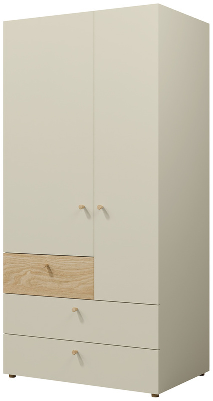 Młodzieżowa szafa z półkami i szufladami 90 cm YOKO