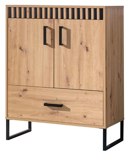 Komoda z drzwiami i szufladą 80 cm LIVORNO dąb artisan