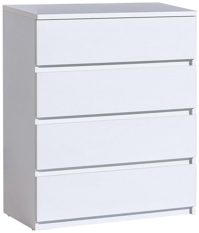 Biała komoda z szufladami do pokoju młodzieżowego ANETT 80cm