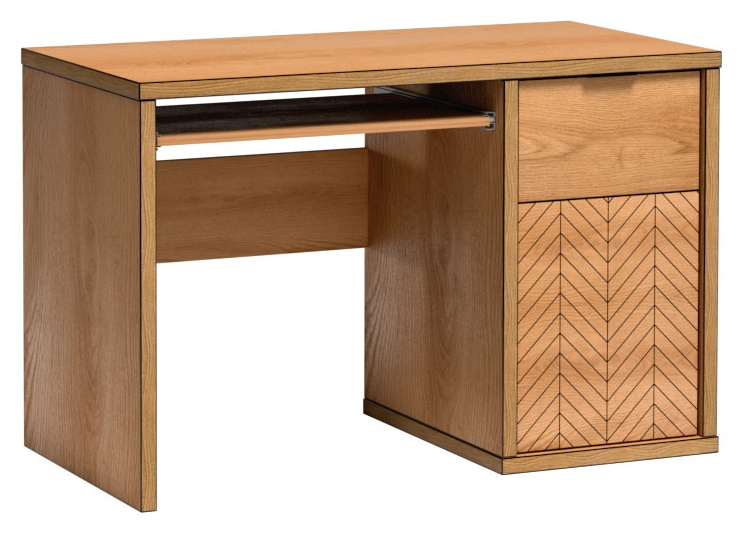 Biurko komputerowe 120 cm FONETTI dąb karmel