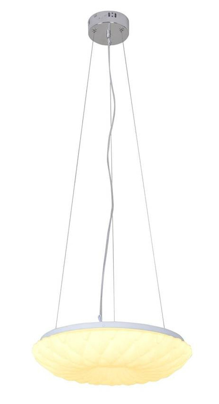 Biała lampa wisząca LED 18W z regulacją wysokości NIL akryl