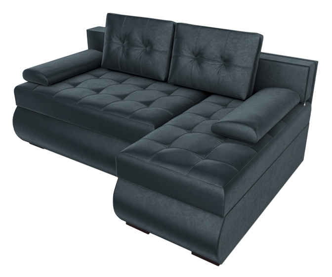 Rozkładana kanapa narożna z funkcją spania na sprężynach KASTELL 2