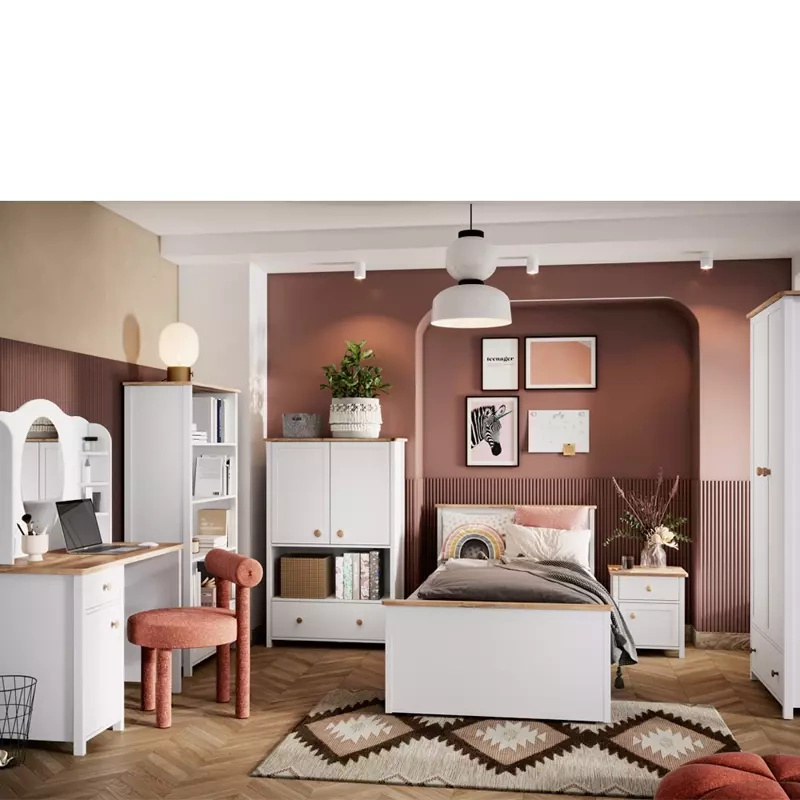 Zestaw mebli do pokoju młodzieżowego łóżko szafa STORY