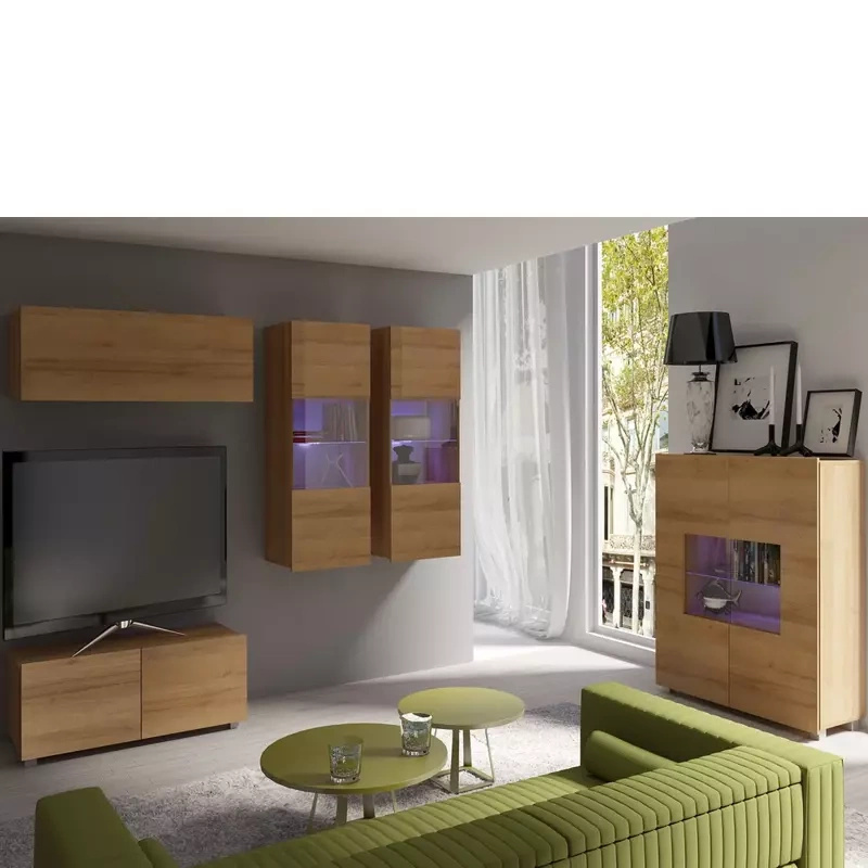 Meblościanka dąb złoty MODERN 12