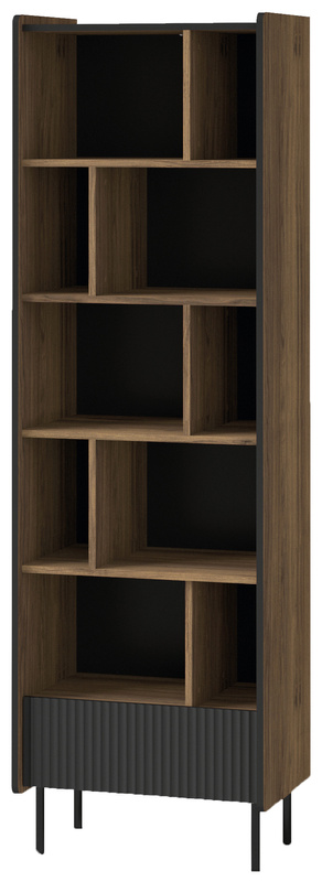 Regał otwarty na książki z szufladą 60 cm PINNACLE