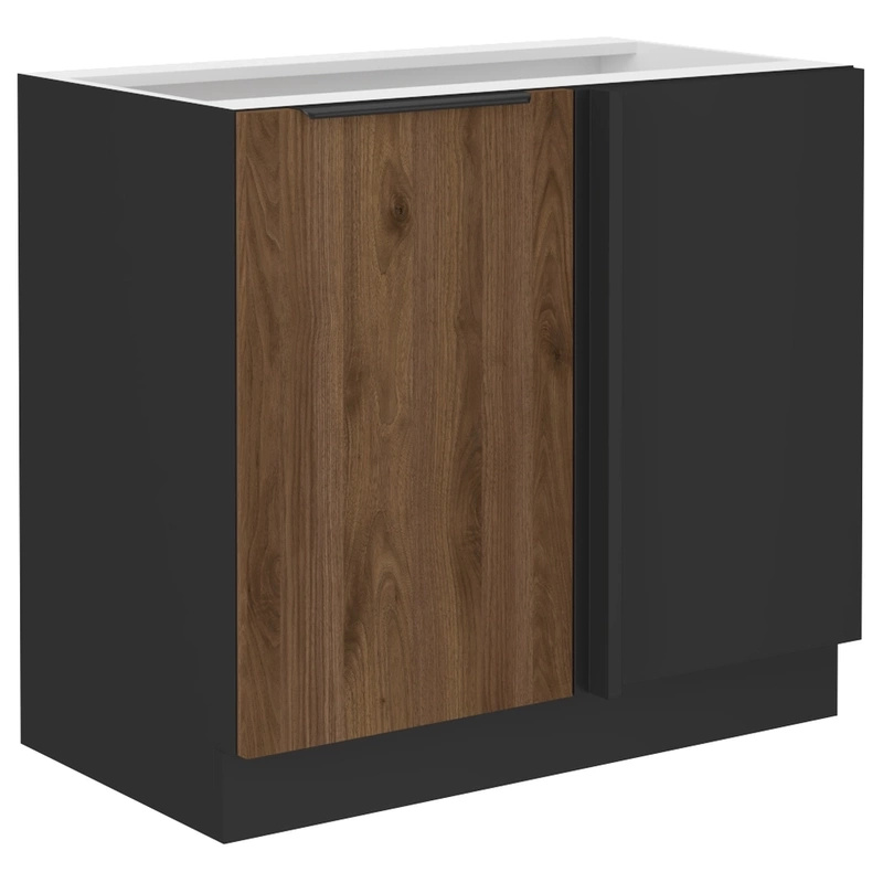 Dolna szafka kuchenna narożna 90 cm MARGARET orzech okapi