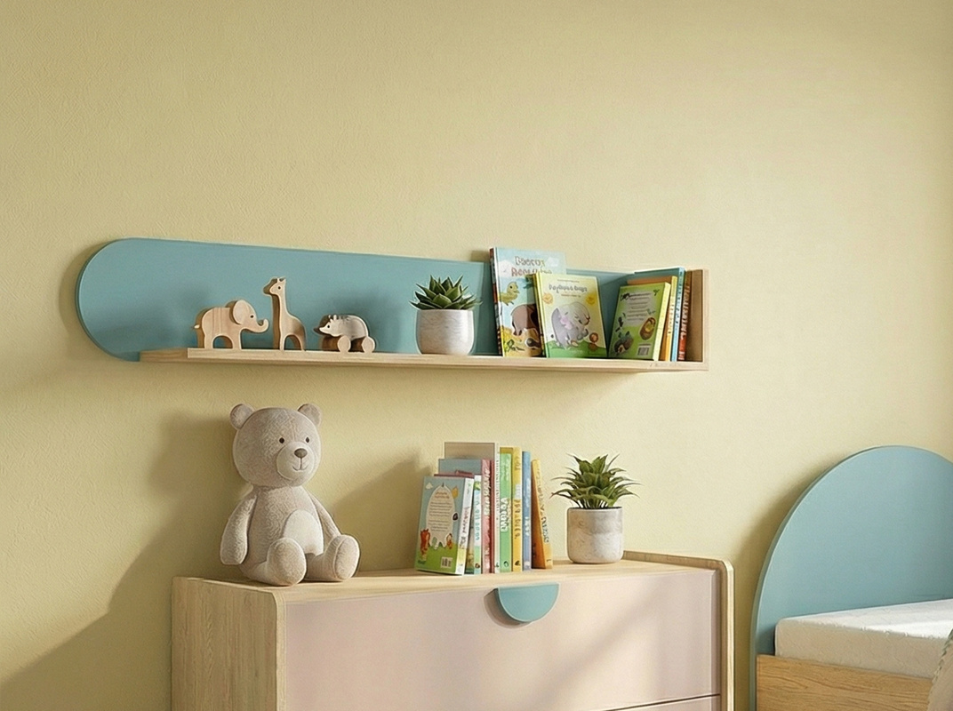 Półka wisząca na książki 120 cm do pokoju dziecka LOLLIE