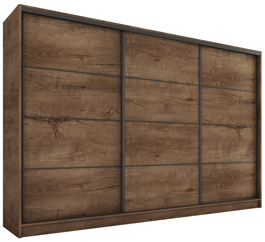 Duża szafa na ubrania 280 cm dąb lefkas LOFT