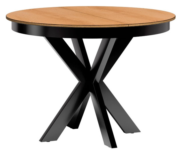 Stół okrągły rozkładany FONETTI dąb karmel