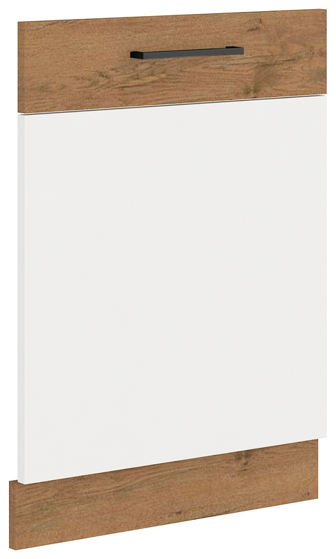 Front do zmywarki z zakrytym panelem sterującym 60 cm Biały połysk VIKI