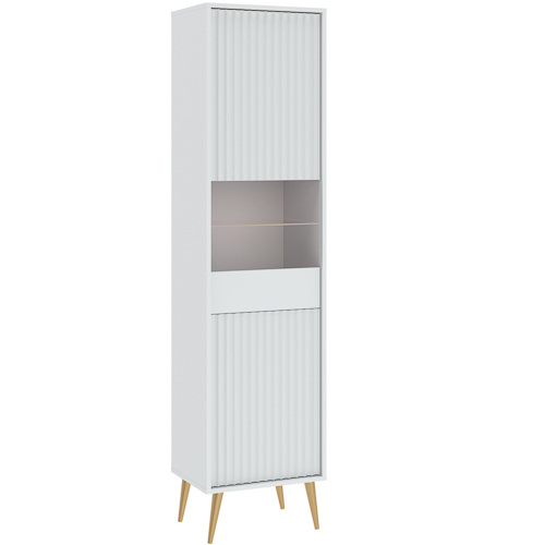 Biała nowoczesna witryna do przedpokoju 47 cm BELLUNO